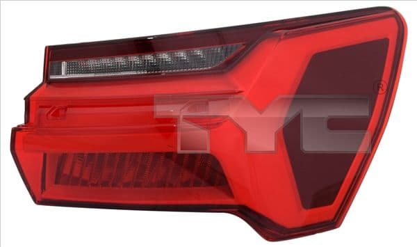 Achterlicht Rechts (extern, LED, kleur van het glas red) past: AUDI A6 C8 02.18-