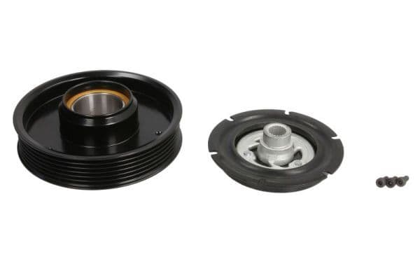 Airco compressor koppeling compleet (HALLA  HCC 12V 66PK 120mm) past: KIA past: HYUNDAI SANTA FÉ III  KIA SORENTO II 2.4 09.12-12.18