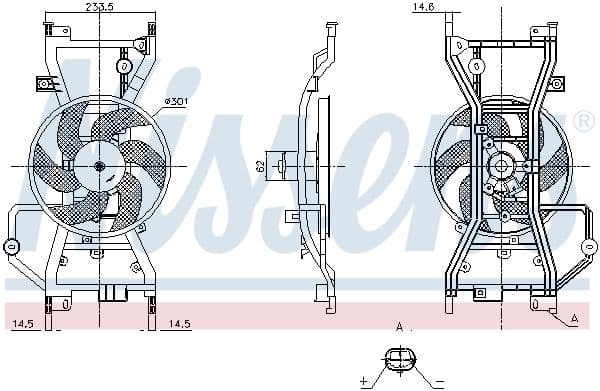 Radiatorventilator (met huisvesting) past: DACIA LOGAN II, LOGAN MCV II, SANDERO II  RENAULT LOGAN/STEPWAY II, SANDERO/STEPWAY II, THALIA III 0.9-1.6 10.12-