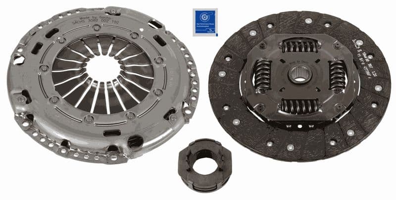 Zelfstellende koppelingskit met lager (228mm) past: VW BEETLE, CADDY ALLTRACK IV, CADDY IV, CC B7, EOS, GOLF PLUS V, GOLF V, GOLF VI, JETTA III, JETTA IV, PASSAT B6 1.4/1.4ALK/1.4CNG 11.05-09.20