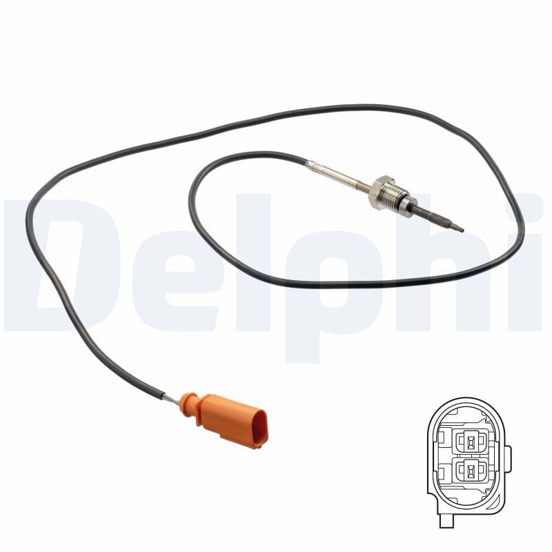Uitlaatgastemperatuursensor (Na DPF) past: VW CALIFORNIA T5 CAMPER, CALIFORNIA T6 CAMPER, MULTIVAN T5, MULTIVAN T6, TRANSPORTER T5, TRANSPORTER T6, TRANSPORTER T6 / CARAVELLE T6 2.0D 09.09-12.19