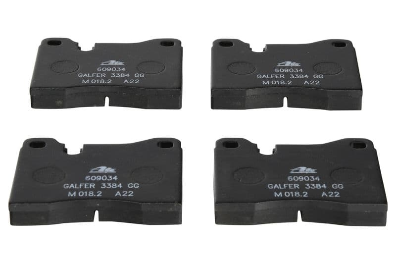 Remblokken set Achter/Voor , past: ALFA ROMEO 75  FERRARI 412 I, 512 BB, TESTAROSSA  LAMBORGHINI COUNTACH, DIABLO, LM-001 2.0-5.7 08.76-08.98