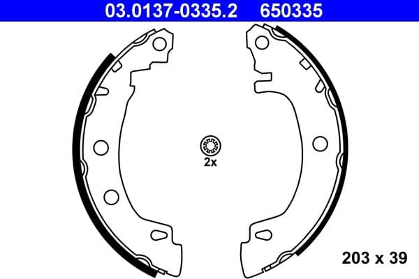 Brake shoe set