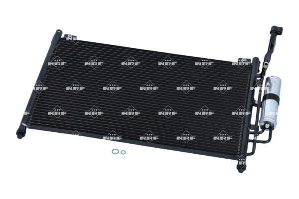 A/C condensator (met droger) past: MAZDA 2 1.3-1.5 07.07-06.15