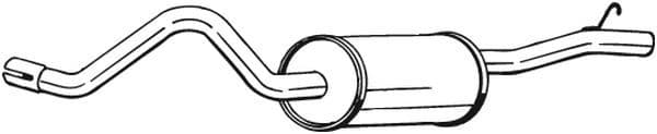 Uitlaatsysteem achterste geluiddemper past: SAAB 900 I 2.0/2.1 09.80-06.94