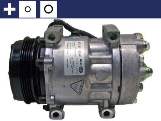 Airconditioning compressor 12V (R134a) past: CASE IH 110, 115, 120, 125, 130, 140  CASE-STEYR 4110 CLASSIC, 4110 CVT, 4120, 4120 CVT, 4130 CLASSIC, 4130 CVT  NEW HOLLAND T6.120 2WD, T6.120 4WD