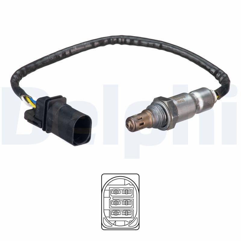 Lambda sonde (aantal draden 5, 360mm) past: FIAT DUCATO 2.3D 08.06-
