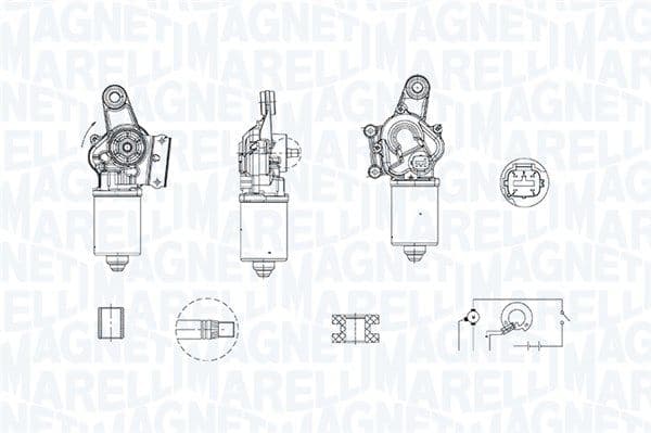Ruitenwissermotor Voor past: NISSAN MICRA III 03.02-06.10