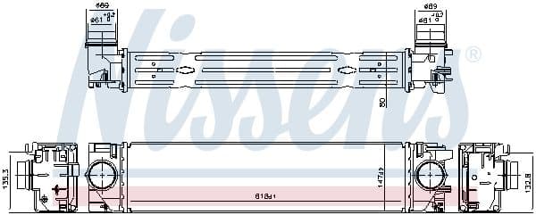 Toevoerluchtkoeler past: VOLVO XC40 1.5-2.0D 10.17-