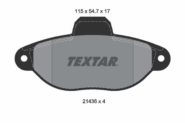 Remblokken set Voor , past: FIAT CINQUECENTO, PANDA, PUNTO, SEICENTO / 600  FORD KA  LANCIA Y, Y10  ZASTAVA 10 0.7-1.7D 07.91-