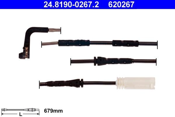 Sensor remblokslijtage Voor past: BMW 1 (E81), 1 (E82), 1 (E87), 1 (E88), 3 (E90), 3 (E91), 3 (E92), 3 (E93) 1.6-3.0D 06.04-12.13