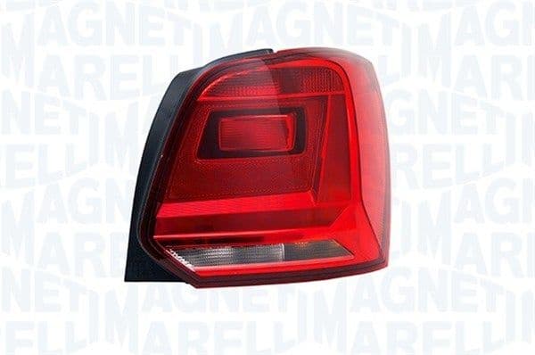 Achterlicht Rechts (P21W/W16W, kleur indicator red, kleur van het glas red/wit, achteruitrijlicht) past: VW POLO V 6C, POLO V 6R 06.09-09.17