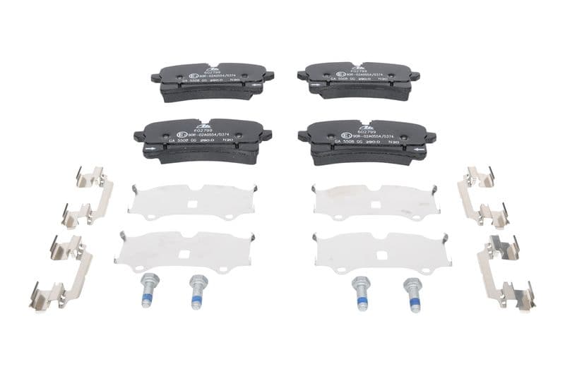 Remblokken set Achter , past: BENTLEY MULSANNE  PORSCHE MACAN 2.0-6.8 02.14-