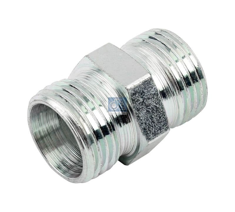 Slang connectoren (recht  M18x1,5 buitenste  M18x1,5 buitenste  sleutelwijdte 19  13,5mm/12mm  lengte:28)