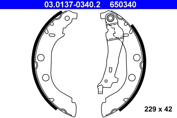 Brake shoe set