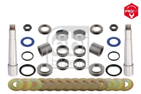 King pin set (voor 2 wielen 31,5mm/50mmx254mm) past: DAF 65 CF, 75 CF, 85 CF, CF, CF 65, CF 75, CF 85, LF, LF 55, XB, XBC, XD, XF 105, XF 106, XF 95, XF II, XG, XG+ 02.98-