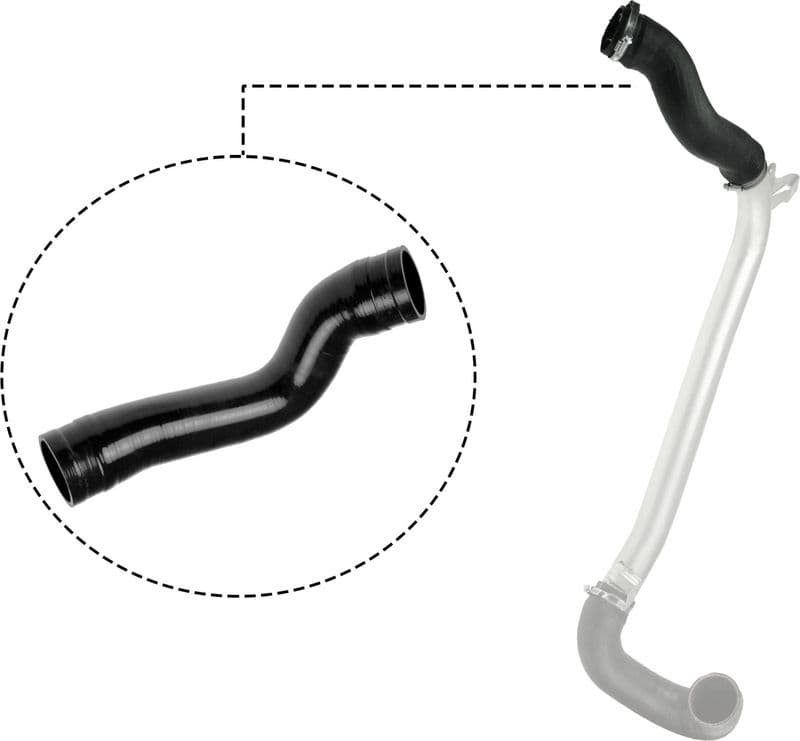 Intercooler slang (diameter 51mm, lengte 335mm, zwart) past: OPEL SIGNUM, VECTRA C, VECTRA C GTS 3.0D 08.05-12.08