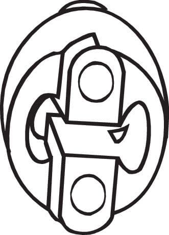 Uitlaatsysteem hanger past: ALFA ROMEO 147, 156  FIAT 500, DOBLO, FIORINO, MULTIPLA, PANDA, PUNTO, SEDICI, STILO  FORD MONDEO I, MONDEO III, RANGER  HYUNDAI ACCENT III, ACCENT V, CRETA 1.0-5.0 10.79-