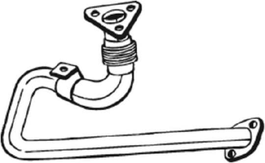 Uitlaatpijp Voor past: TOYOTA LAND CRUISER 2.4D 10.85-05.90