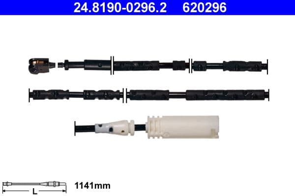 Sensor remblokslijtage Achter (hoeveelheid per verpakking: 1pcs) past: BMW X1 (E84) 1.6-3.0 03.09-06.15