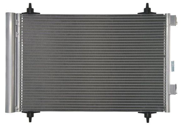 A/C condensator (met droger) past: CITROEN BERLINGO, BERLINGO MULTISPACE, C4, C4 I, C4 PICASSO I  PEUGEOT 307, 308 I, PARTNER, PARTNER ORIGIN, PARTNER TEPEE 1.4-2.0D 08.00-