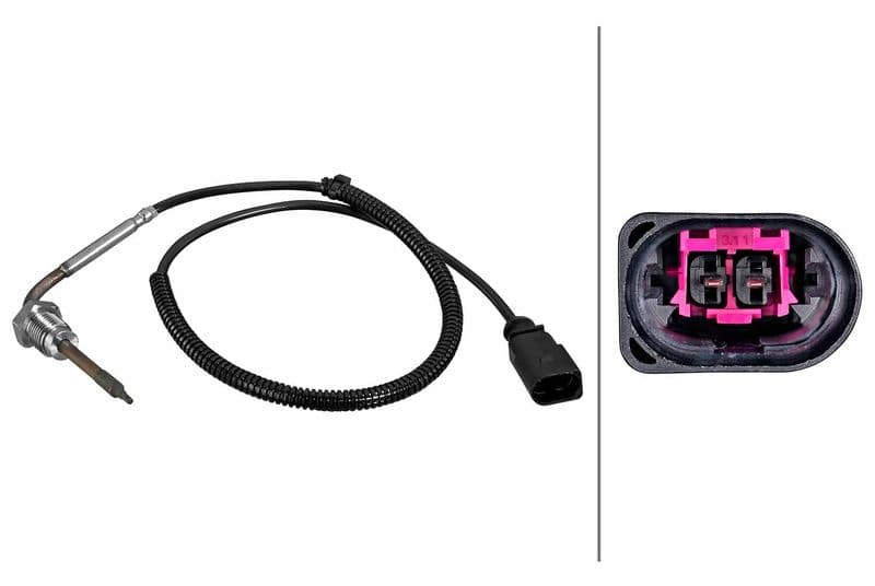 Uitlaatgastemperatuursensor (Vóór DPF) past: MAN TGE  AUDI A6 ALLROAD C6, A6 C6, A8 D3, Q7  VW CRAFTER, GRAND CALIFORNIA CAMPER 2.0D-4.2D 08.03-