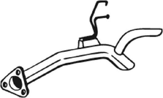 Uitlaatpijp Achter past: HONDA CIVIC VIII 2.2D 09.05-12.11