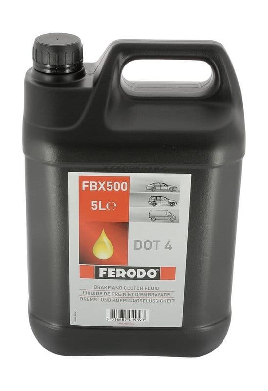 Brake fluid DOT4 (5L) [droog: 249°C, nat: 158°C SAE 1350, ISO/DIN 4925