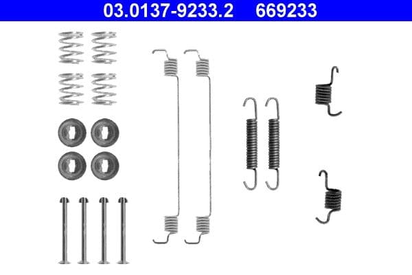 Accessory Kit, brake shoes