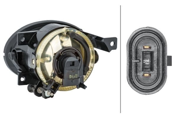 Mistlamp Voor Rechts (HB4, met gebogen lichten) past: VW TOURAN I 01.07-05.10