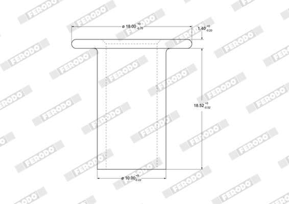 Remvoering klinknagel (10mmx18mm, opak. 100szt.) staal - buis past: MERCEDES INTEGRO (O 550)  BOVA FUTURA  NEOPLAN CITYLINER, JETLINER, MEGALINER, MEGASHUTTLE, N, SKYLINER, SPACELINER 01.73-