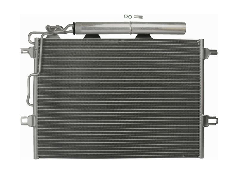 A/C condensator (met droger) past: MERCEDES CLS (C219), E T-MODEL (S211), E (VF211), E (W211) 1.8-6.3 03.02-12.10