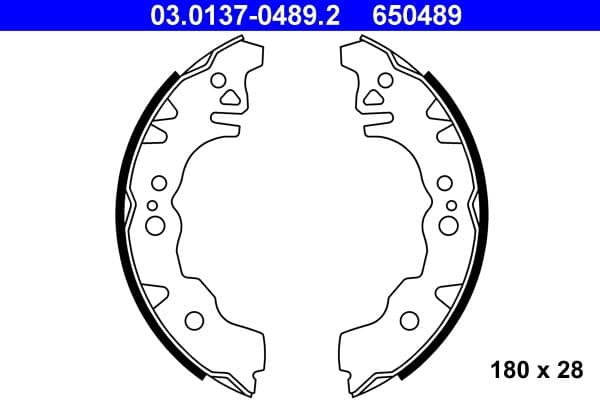 Brake shoe set