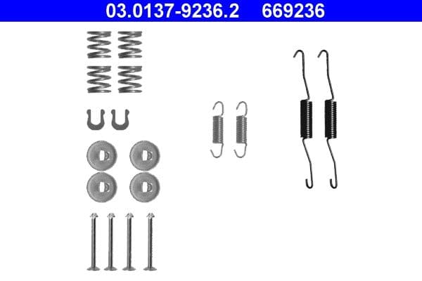 Accessory Kit, brake shoes