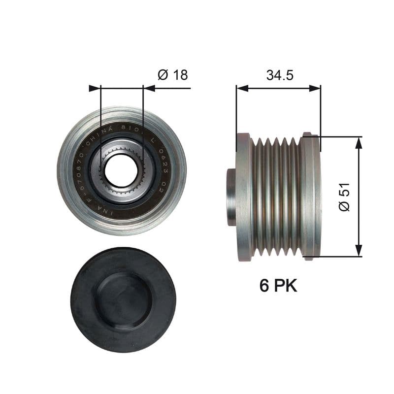 Alternator pulley