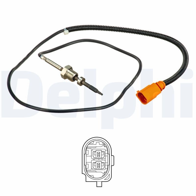 Uitlaatgastemperatuursensor (Na DPF) past: VW CALIFORNIA T5 CAMPER, MULTIVAN T5, TRANSPORTER T5 1.9D 01.06-11.09