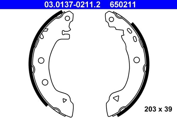 Brake shoe set