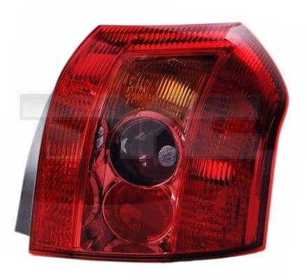 Achterlicht Rechts (kleur indicator oranje, kleur van het glas red) past: TOYOTA COROLLA E12 Hatchback 01.02-07.07