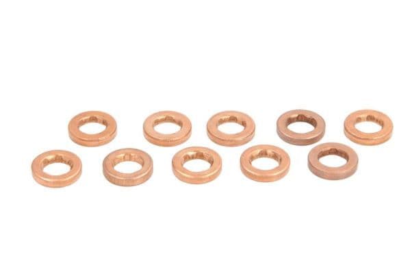 Injector sluitring SIEMENS  VDO prijs per 10 pcs (VW-groep, binnendiameter 7,7mm, buitendiameter 12,6mm, dikte 2,5mm) past: AUDI A1, A3, A4 B7, A4 B8, A6 C6 1.6D-3.0D 05.04-09.20