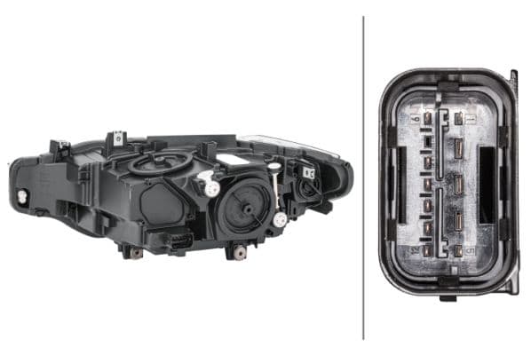 Koplamp Rechts (H7/H7/PY21W, elektrisch, met motor, met gloeilamp) past: BMW 3 F30, F31, F80 10.11-06.19
