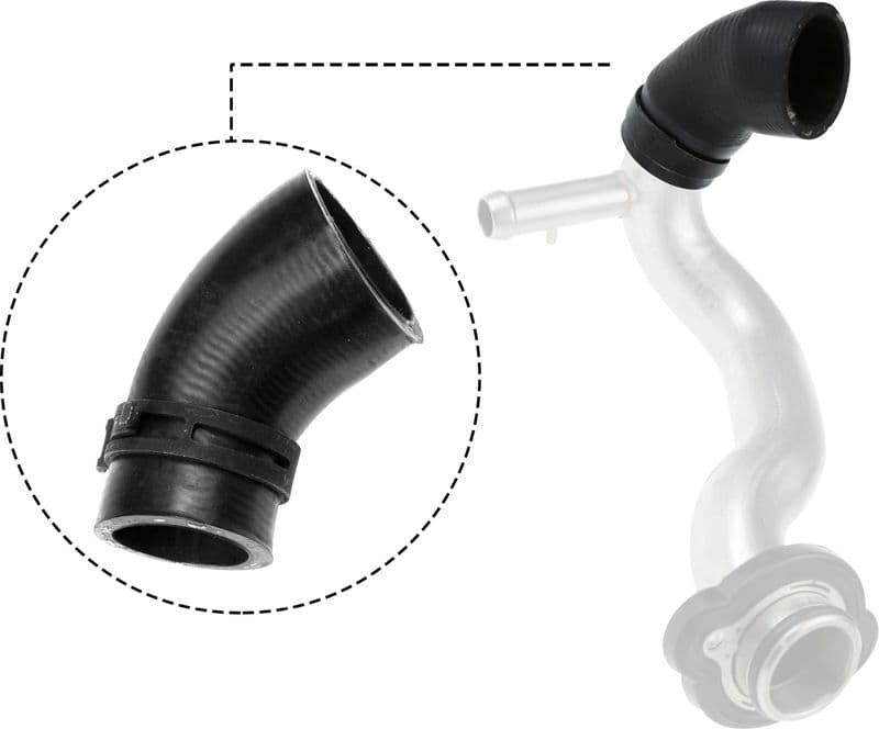 Koelsysteem rubberen slang (38mm/30,5mm) past: BMW 1 (E81), 1 (E82), 1 (E87), 1 (E88), 3 (E90), 3 (E91), 3 (E92), 3 (E93), 5 (E60), 5 (E61), 6 (E63), 6 (E64), 7 (E65, E66, E67) 2.5/3.0 09.04-12.13