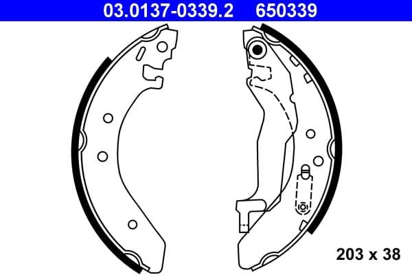 Brake shoe set