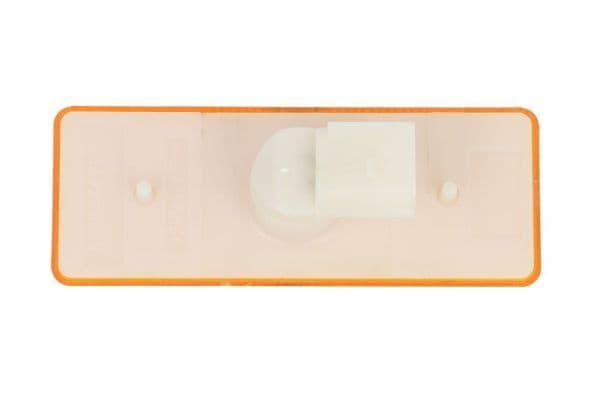 Markeringslichten Links/Rechts, vorm: rechthoekig, oranje, LED, hoogte 45mm  breedte 120mm, met reliëf, 24V past: MERCEDES ACTROS MP4 / MP5 07.11-