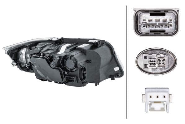 Koplamp Links (D1S/H8/LED, elektrisch, met motor) past: BMW 3 E90, E91 08.08-12.12