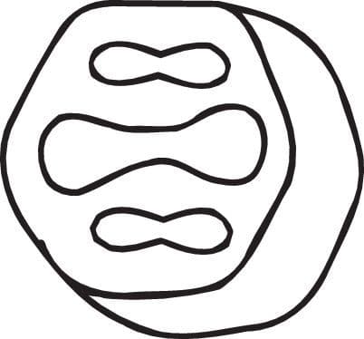 Uitlaatsysteem hanger past: VOLVO 740, 760, 940, 940 II, 960, 960 II, S90 I, V90 I  FIAT CINQUECENTO 0.7-2.9 08.81-12.98