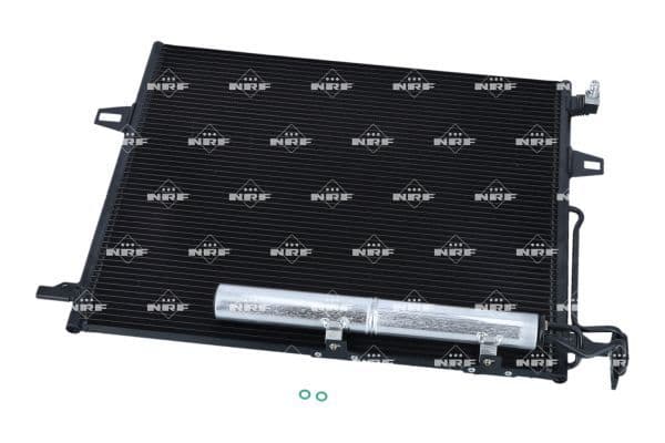 A/C condensator (met droger) past: MERCEDES M (W164) 4.0D 02.06-12.11