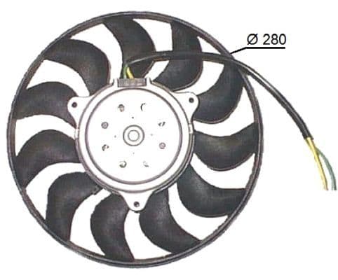 Radiatorventilator Rechts past: AUDI A4 B6, A4 B7 1.9D/2.0/2.5D 11.00-05.06
