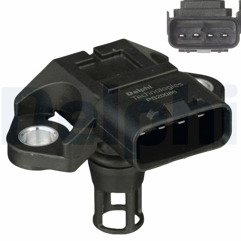 Druksensor in het inlaatspruitstuk (4 pin) past: LEXUS GS, GX, IS III, LC, LS, RC, RX  TOYOTA AURIS, LAND CRUISER 200, PRIUS, PRIUS PLUS, YARIS 1.5-4.6 06.08-