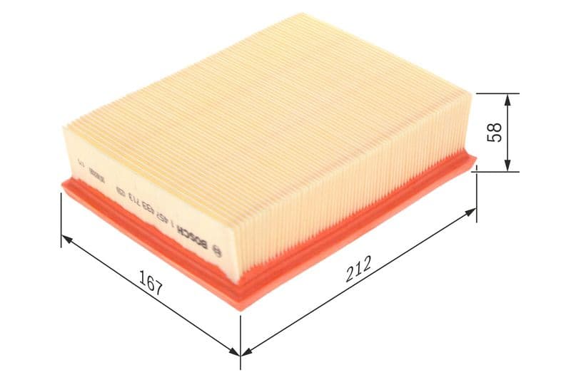 Luchtfilter (Patroon) past: CHEVROLET CORSA  OPEL COMBO, CORSA B 1.5D/1.7D 03.93-12.02