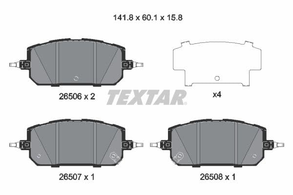 Remblokken set Voor , past: MAZDA MX-30 0.8H/Electric 05.20-